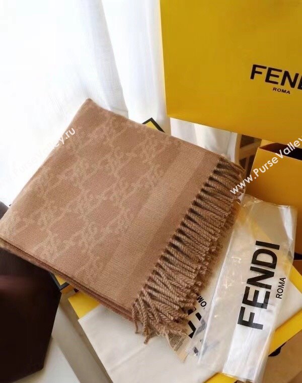 Fendi FF Karligraphy Reversible Cashmere-Wool Poncho Top Quality (wtz-23112706)