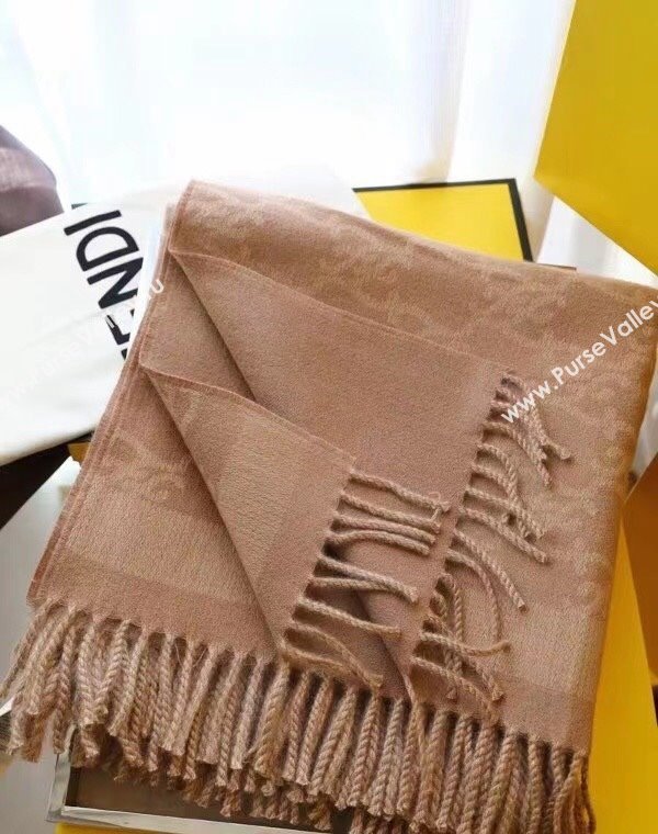 Fendi FF Karligraphy Reversible Cashmere-Wool Poncho Top Quality (wtz-23112706)