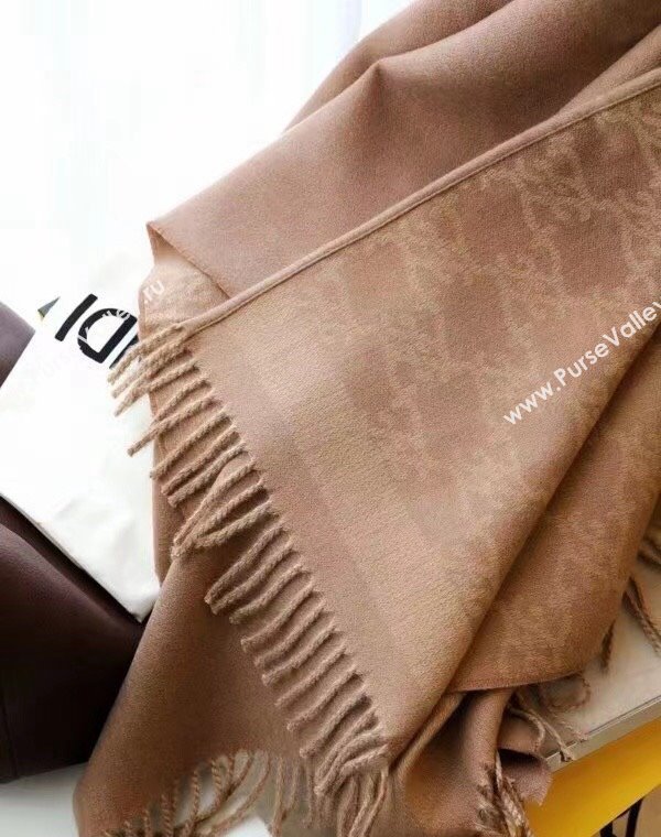 Fendi FF Karligraphy Reversible Cashmere-Wool Poncho Top Quality (wtz-23112706)