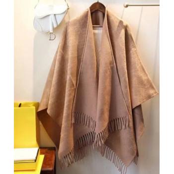 Fendi FF Karligraphy Reversible Cashmere-Wool Poncho Top Quality (wtz-23112706)