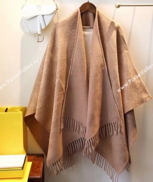 Fendi FF Karligraphy Reversible Cashmere-Wool Poncho Top Quality (wtz-23112706)
