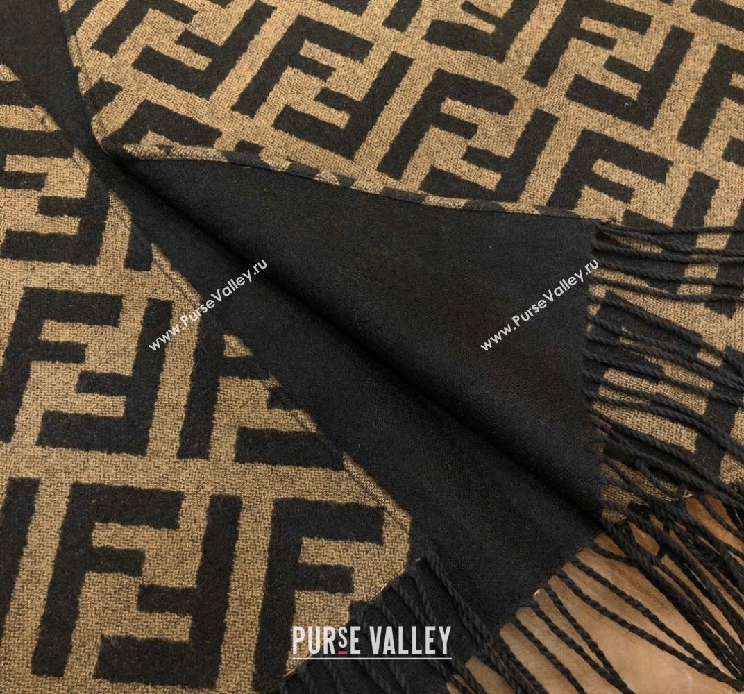 Fendi FF Black wool and cashmere poncho Top Quality (wtz-23112705)