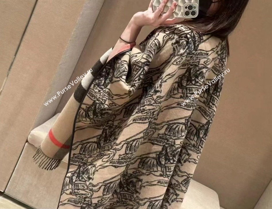 Burberry EKD Wool Cape Beige Top Quality (wtz-23112719)