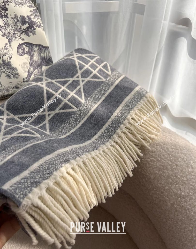 Dior Gray Cashmere Cannage Shawl Top Quality (wtz-23112710)