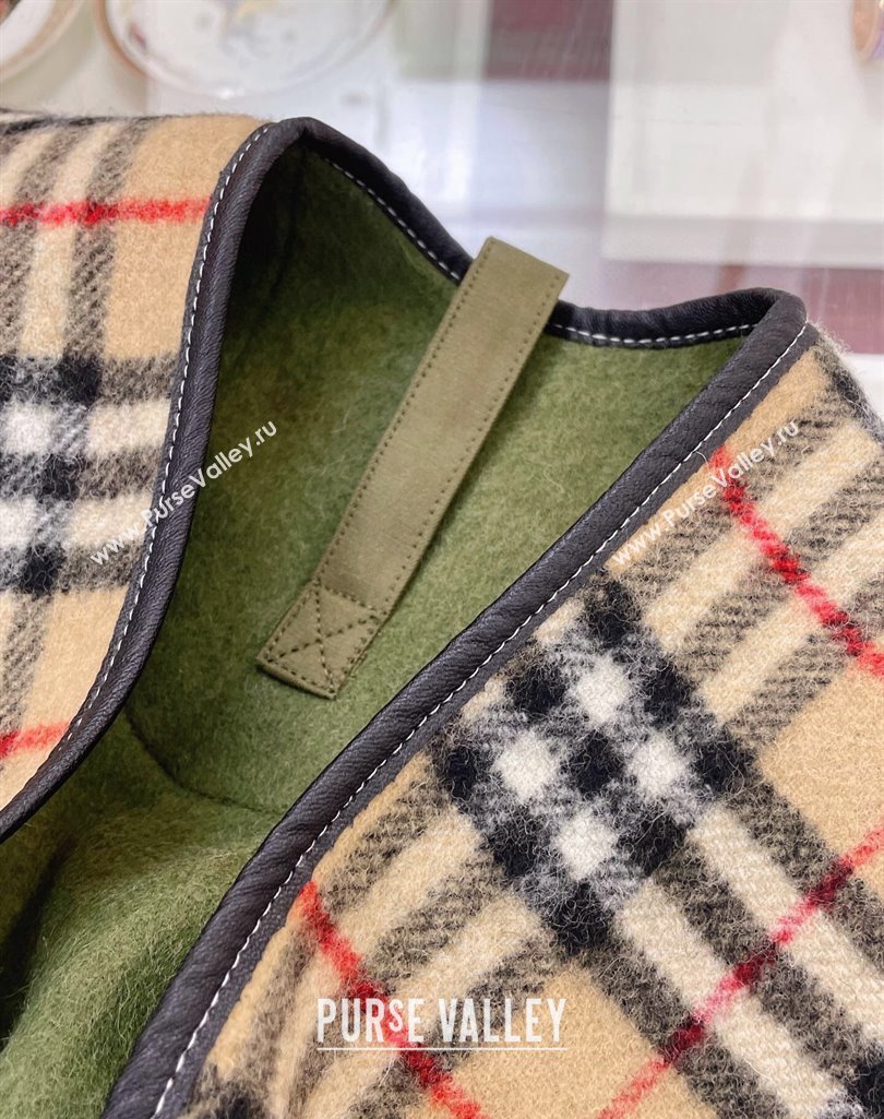 Burberry Reversible Check Wool Cape Green Top Quality (wtz-23112720)