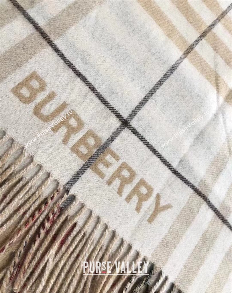 Burberry Contrast Check Wool Cashmere Cape Top Quality (wtz-23112718)