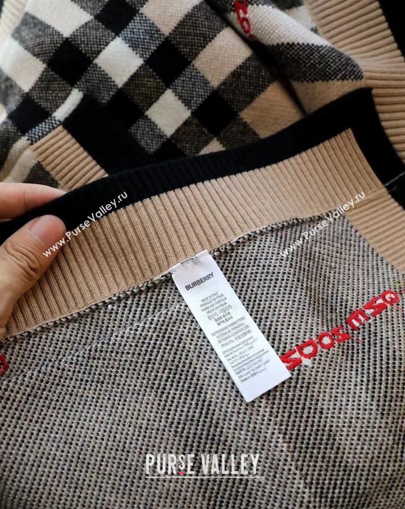 Burberry Check Wool Cashmere Hooded Cape Top Quality (wtz-23112717)