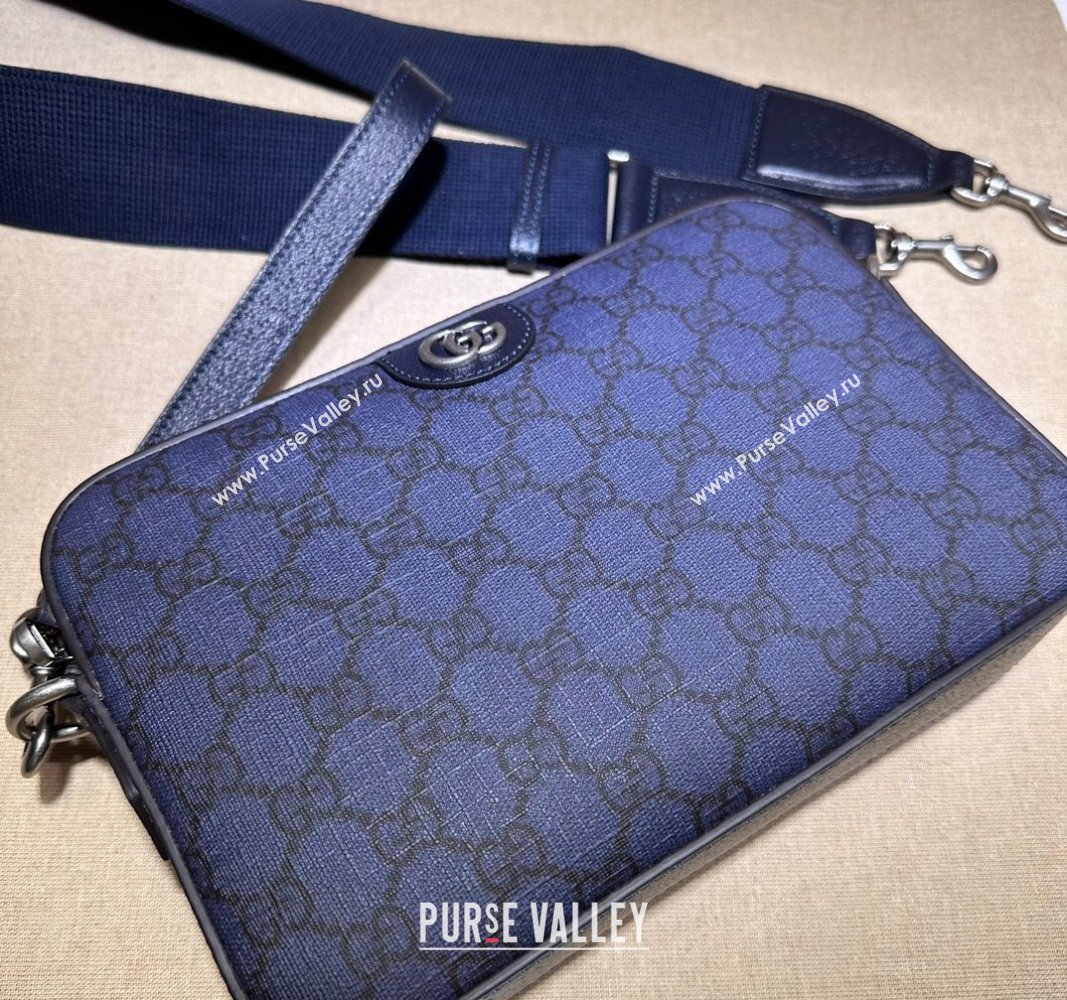 Gucci Ophidia GG crossbody bag 699439 Blue 2024 (dlh-23112424)