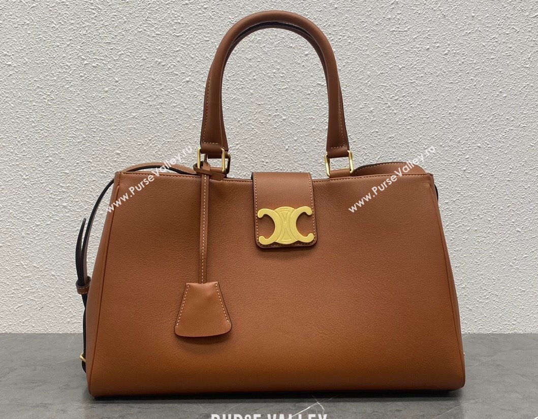 Celine MEDIUM APPOLINE BAG in supple calfskin 114963 Tan (yani-23120103)