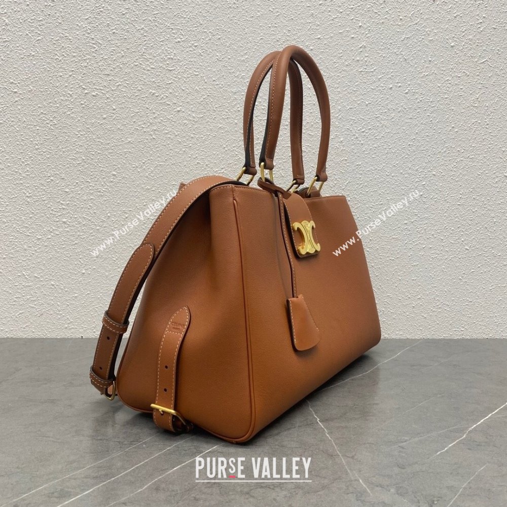Celine MEDIUM APPOLINE BAG in supple calfskin 114963 Tan (yani-23120103)