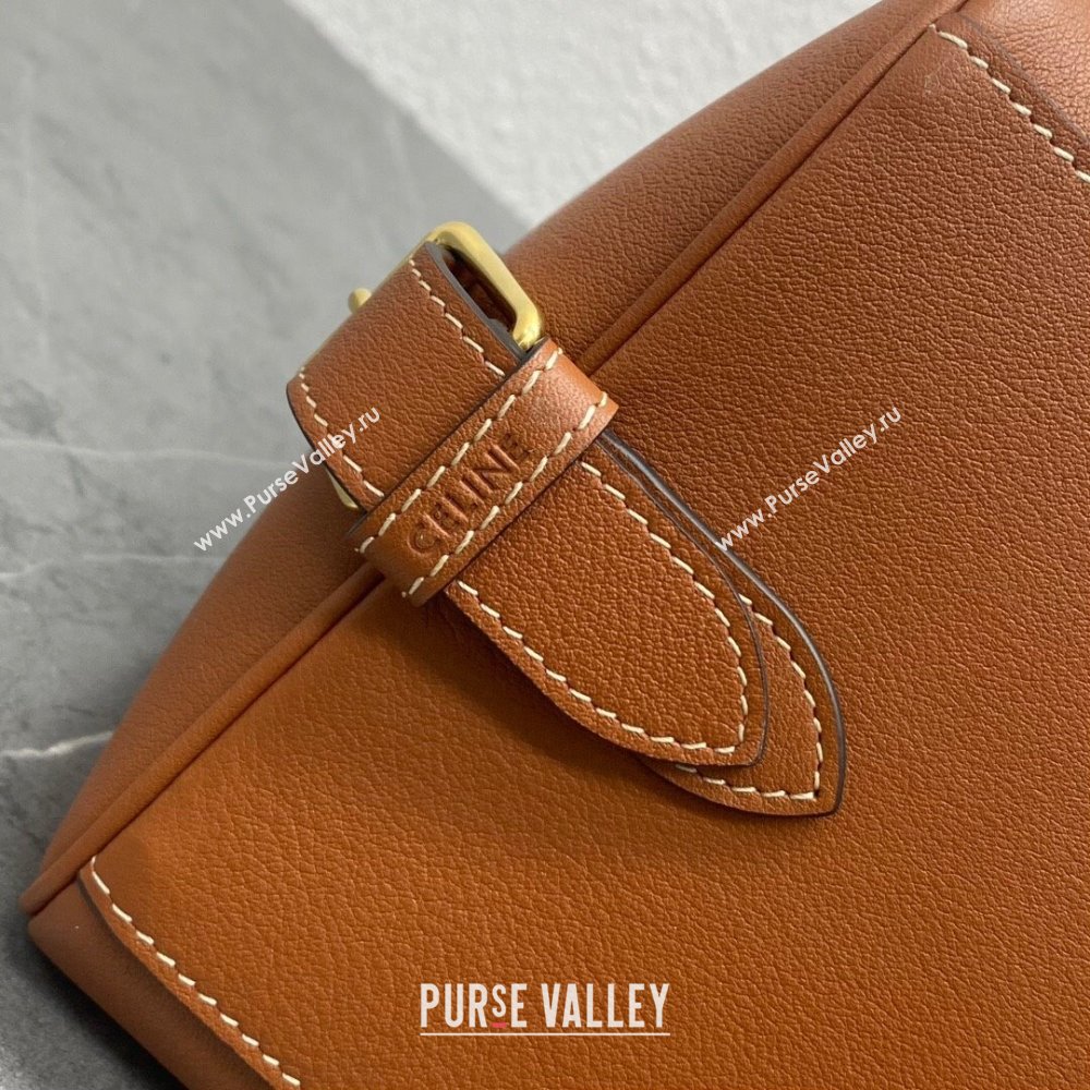 Celine MEDIUM APPOLINE BAG in supple calfskin 114963 Tan (yani-23120103)