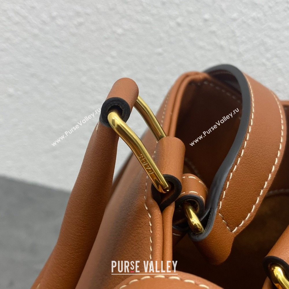 Celine MEDIUM APPOLINE BAG in supple calfskin 114963 Tan (yani-23120103)