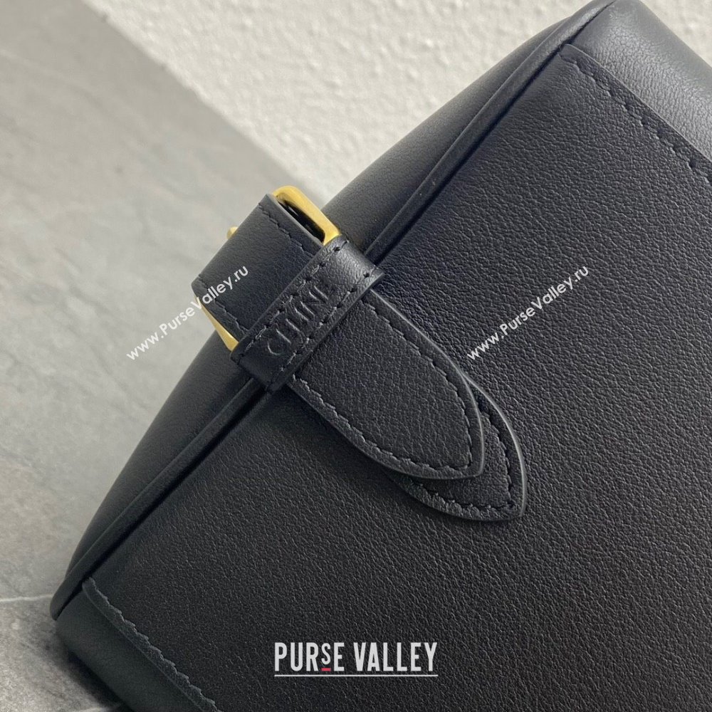 Celine MEDIUM APPOLINE BAG in supple calfskin 114963 Black (yani-23120102)