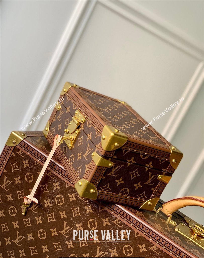 Louis Vuitton Monogram Canvas Coffret Trésor 24 Treasure Case Bag M47023 Rouge Fusion (kiki-23120105)