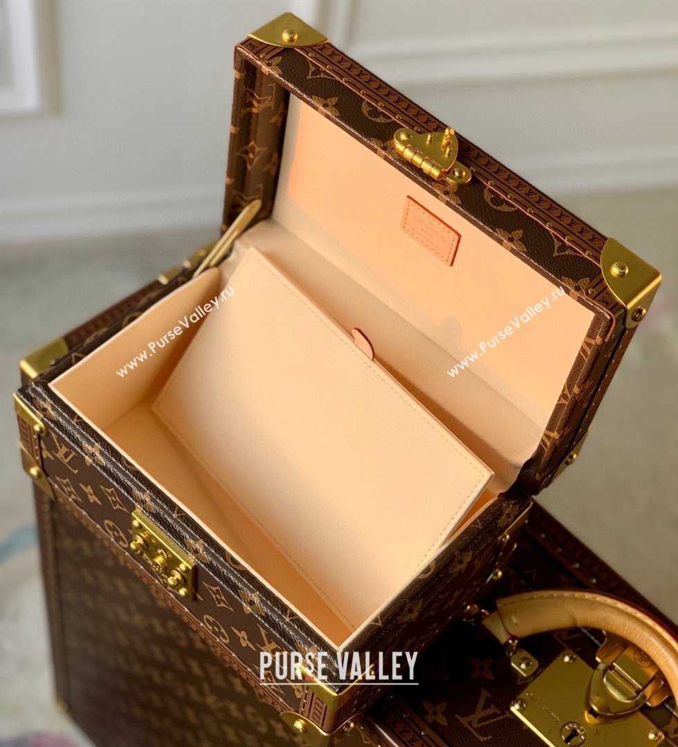 Louis Vuitton Monogram Canvas Coffret Trésor 24 Treasure Case Bag M10139 Creme (kiki-23120106)