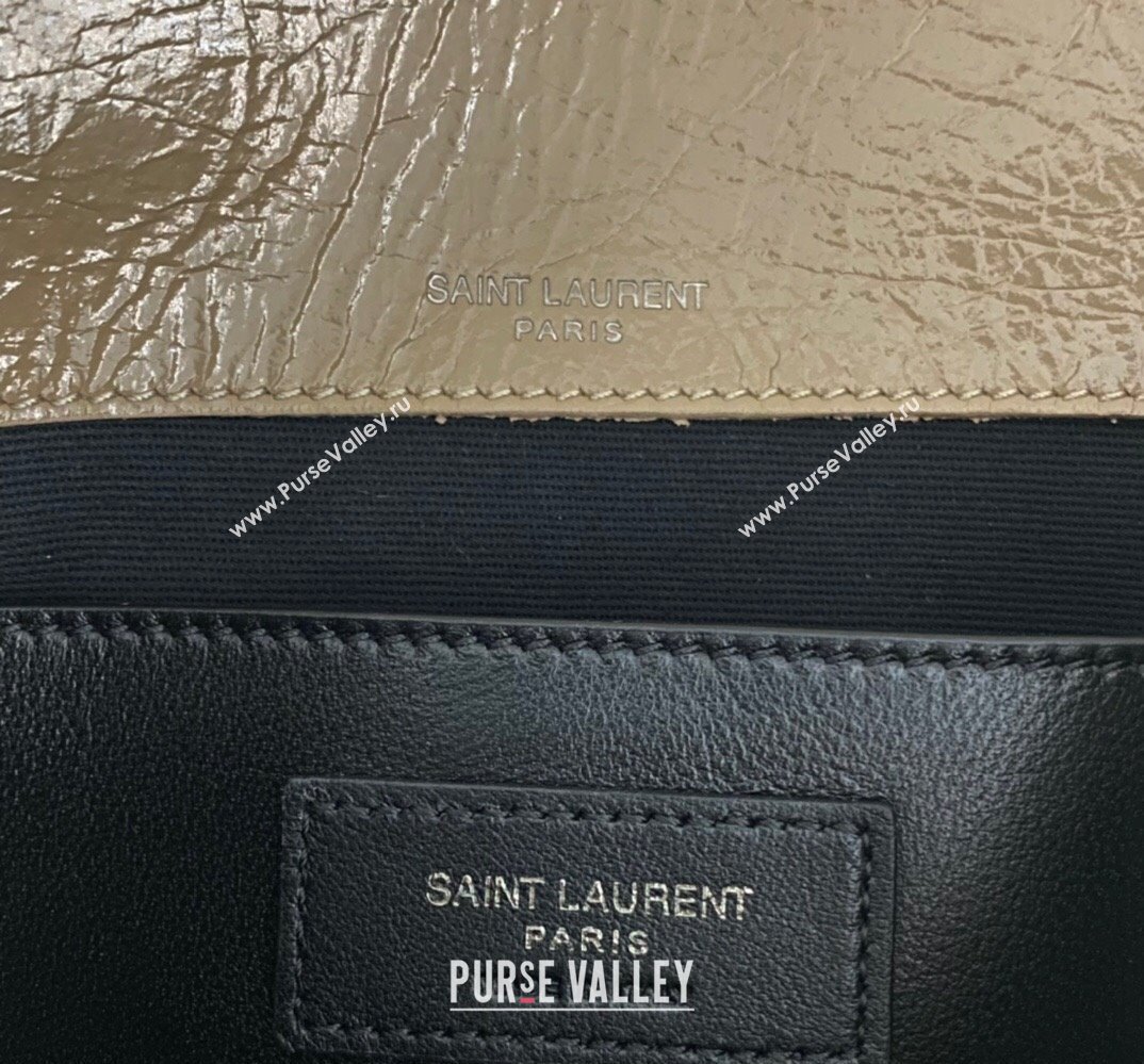 Saint Laurent Niki Baby Bag in Crinkled Vintage Leather 633160 Apricot (nana-24011039)