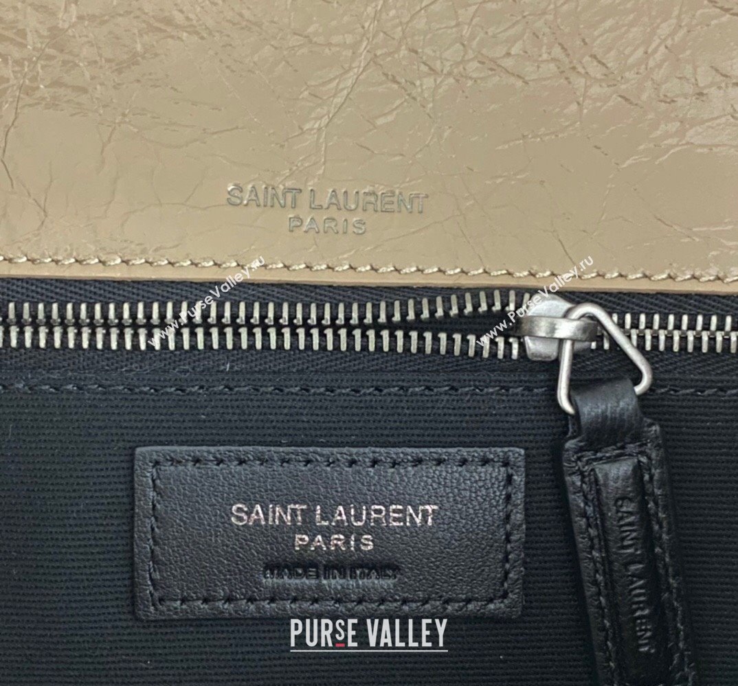 Saint Laurent Niki medium Bag in Crinkled Vintage Leather 633158 Apricot (nana-24011018)