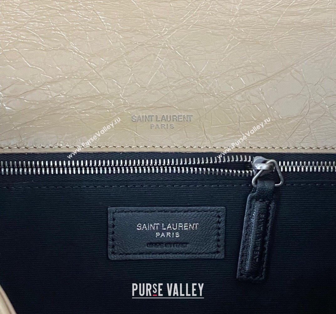 Saint Laurent Niki Large Bag in Crinkled Vintage Leather 498883 Apricot (nana-23120207)