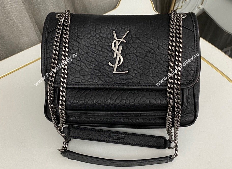 Saint Laurent niki baby Bag in grained lambskin 633179 Black (nana-24011062)