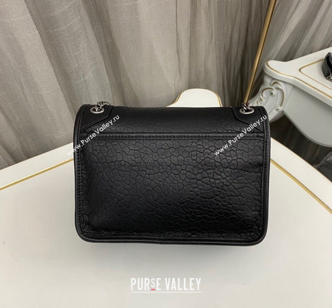 Saint Laurent niki baby Bag in grained lambskin 633179 Black (nana-24011062)