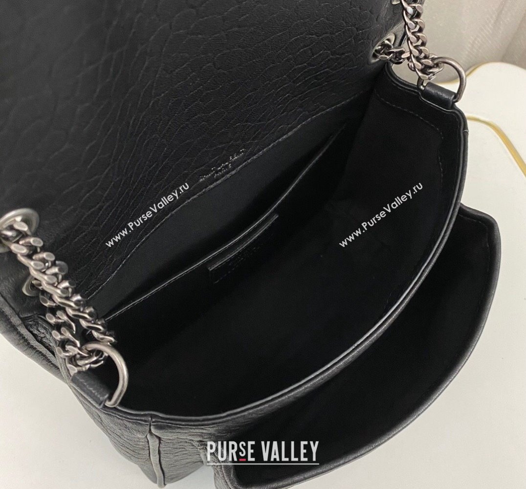 Saint Laurent niki baby Bag in grained lambskin 633179 Black (nana-24011062)