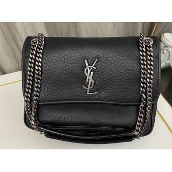 Saint Laurent niki medium Bag in grained lambskin 633178 Black (nana-24011061)