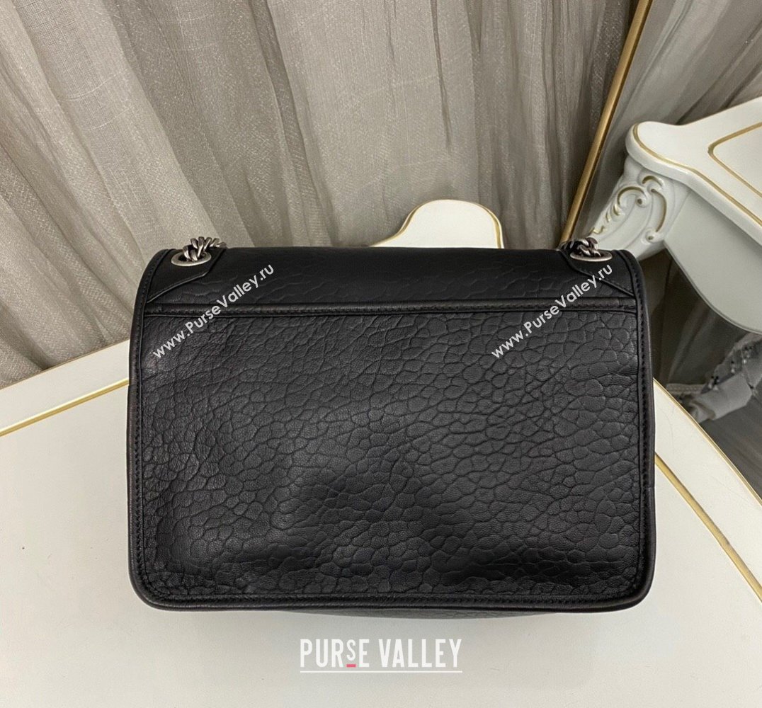 Saint Laurent niki medium Bag in grained lambskin 633178 Black (nana-24011061)