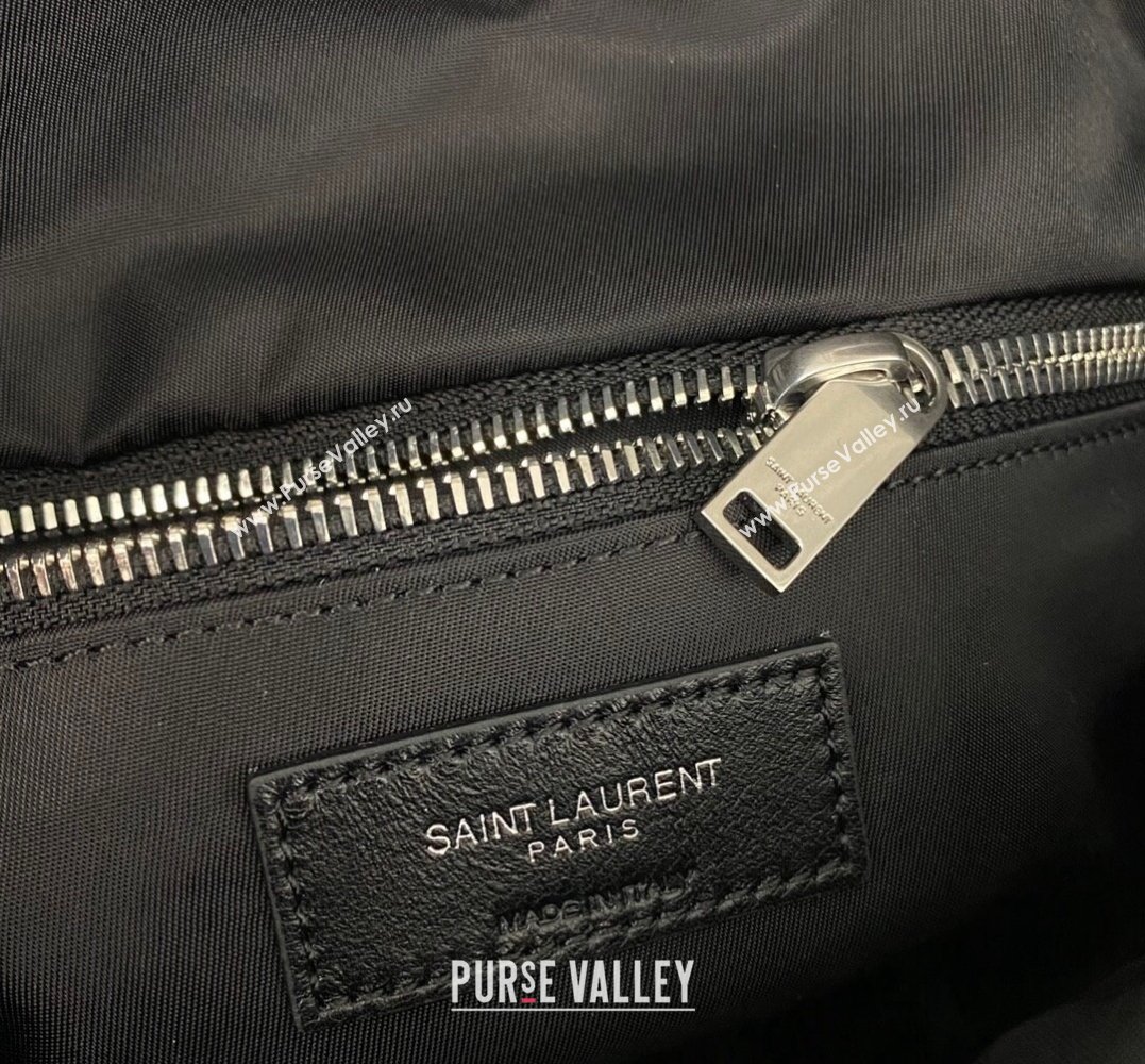 Saint Laurent puffer messenger bag in econyl® regenerated nylon 733630 Black (nana-24010945)