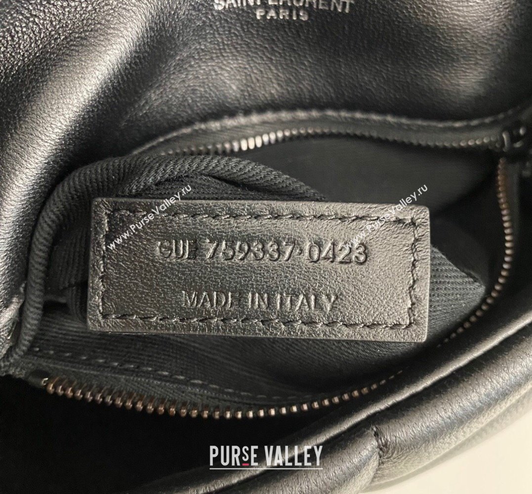 Saint Laurent toy puffer Bag in lambskin 759337 Black (nana-24010937)
