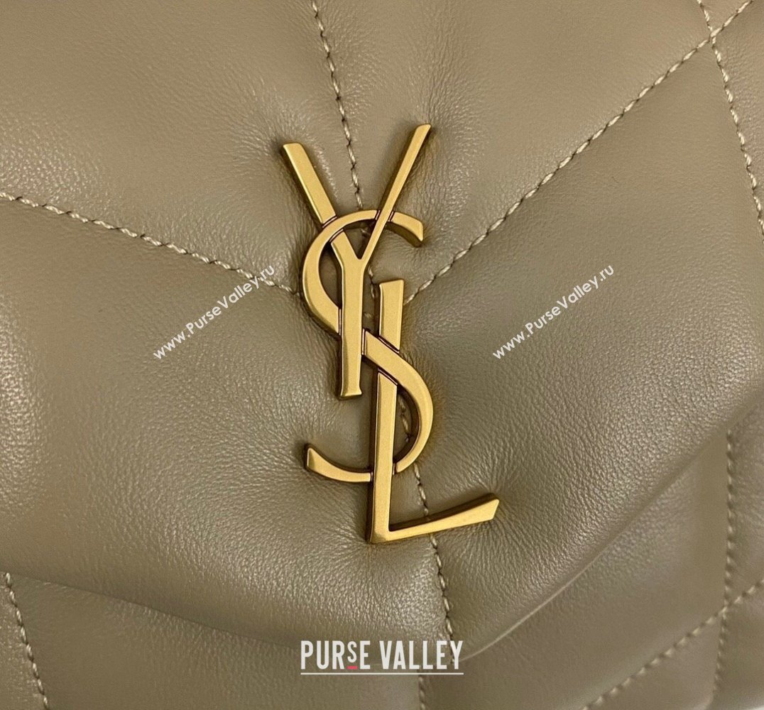 Saint Laurent toy puffer Bag in lambskin 759337 Beige (nana-24010941)