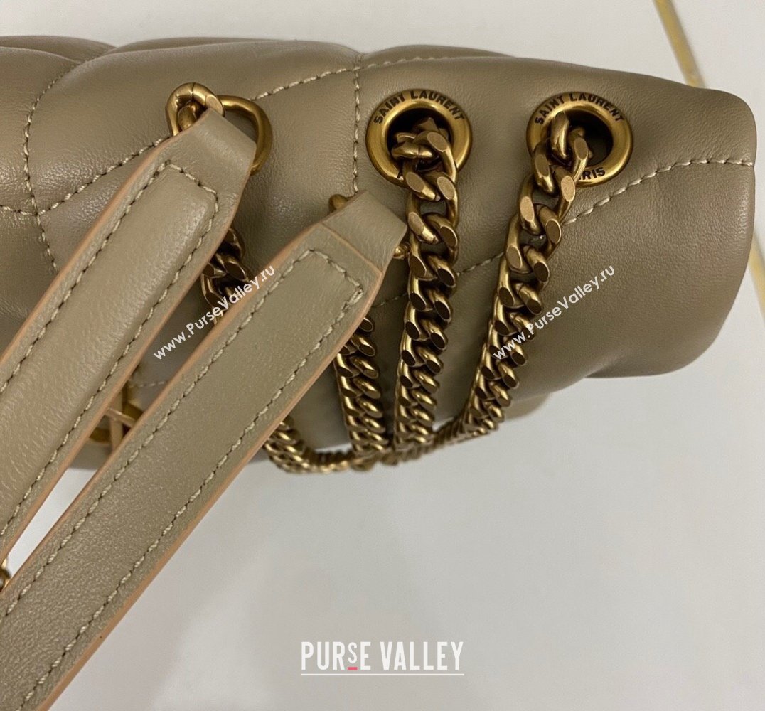 Saint Laurent toy puffer Bag in lambskin 759337 Beige (nana-24010941)