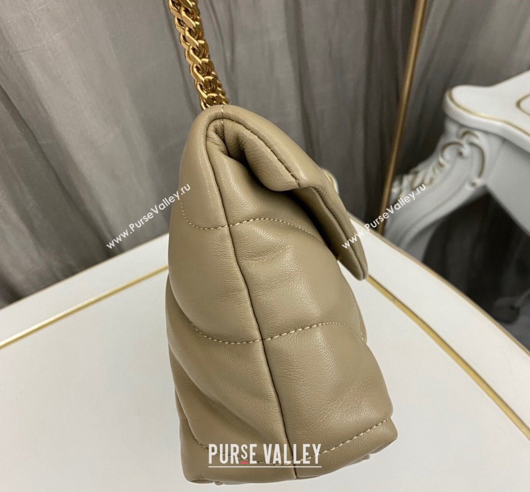 Saint Laurent toy puffer Bag in lambskin 759337 Beige (nana-24010941)