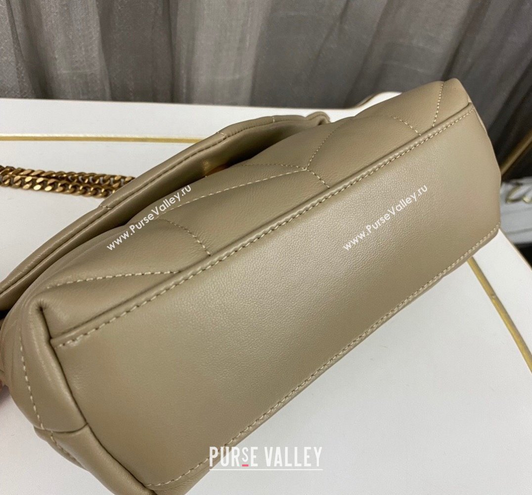 Saint Laurent toy puffer Bag in lambskin 759337 Beige (nana-24010941)