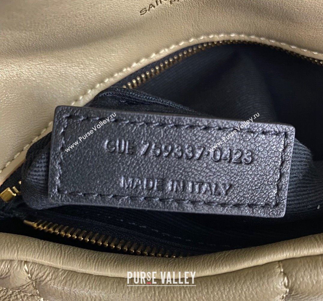 Saint Laurent toy puffer Bag in lambskin 759337 Beige (nana-24010941)