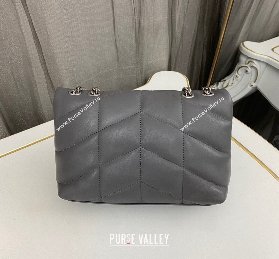 Saint Laurent toy puffer Bag in lambskin 759337 Gray (nana-24010942)