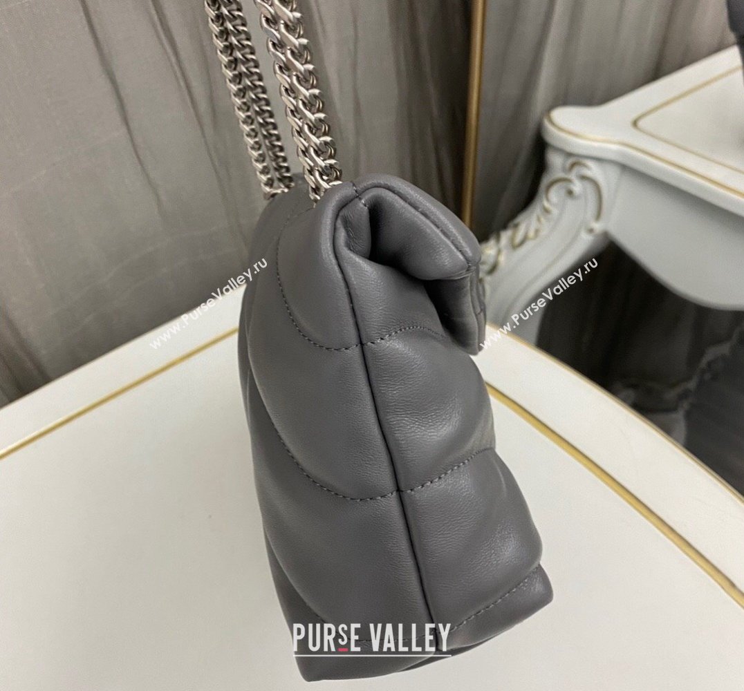 Saint Laurent toy puffer Bag in lambskin 759337 Gray (nana-24010942)