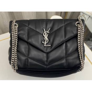 Saint Laurent puffer small Bag in nappa leather 577476 Black/Silver (nana-24010923)