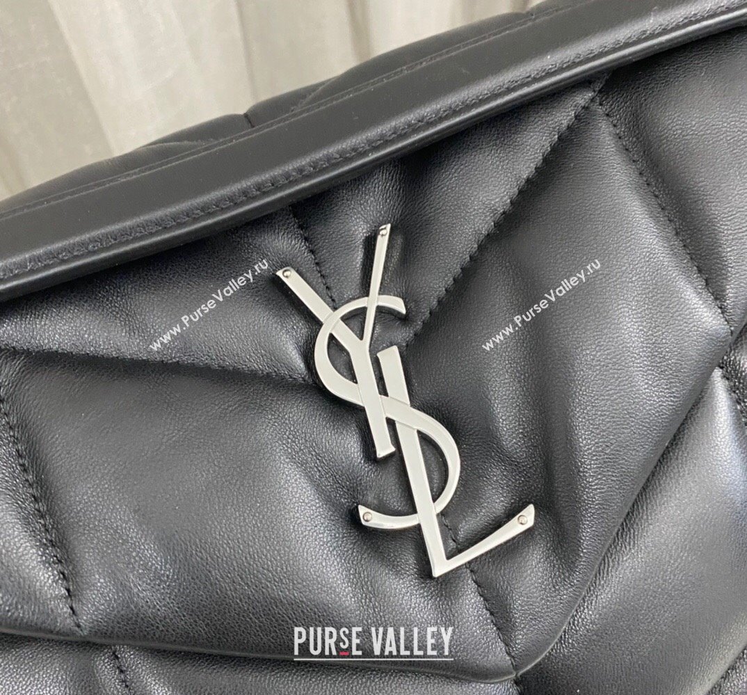 Saint Laurent puffer small Bag in nappa leather 577476 Black/Silver (nana-24010923)