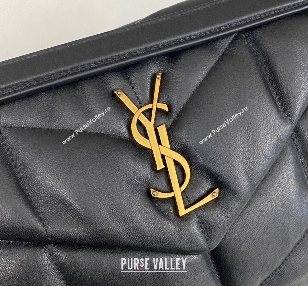 Saint Laurent puffer small Bag in nappa leather 577476 Black/Gold (nana-24010922)