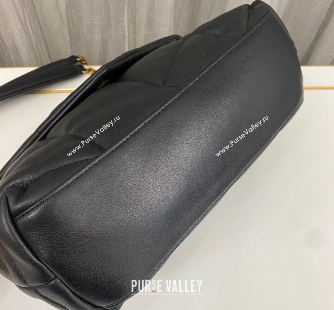 Saint Laurent puffer small Bag in nappa leather 577476 Black/Gold (nana-24010922)