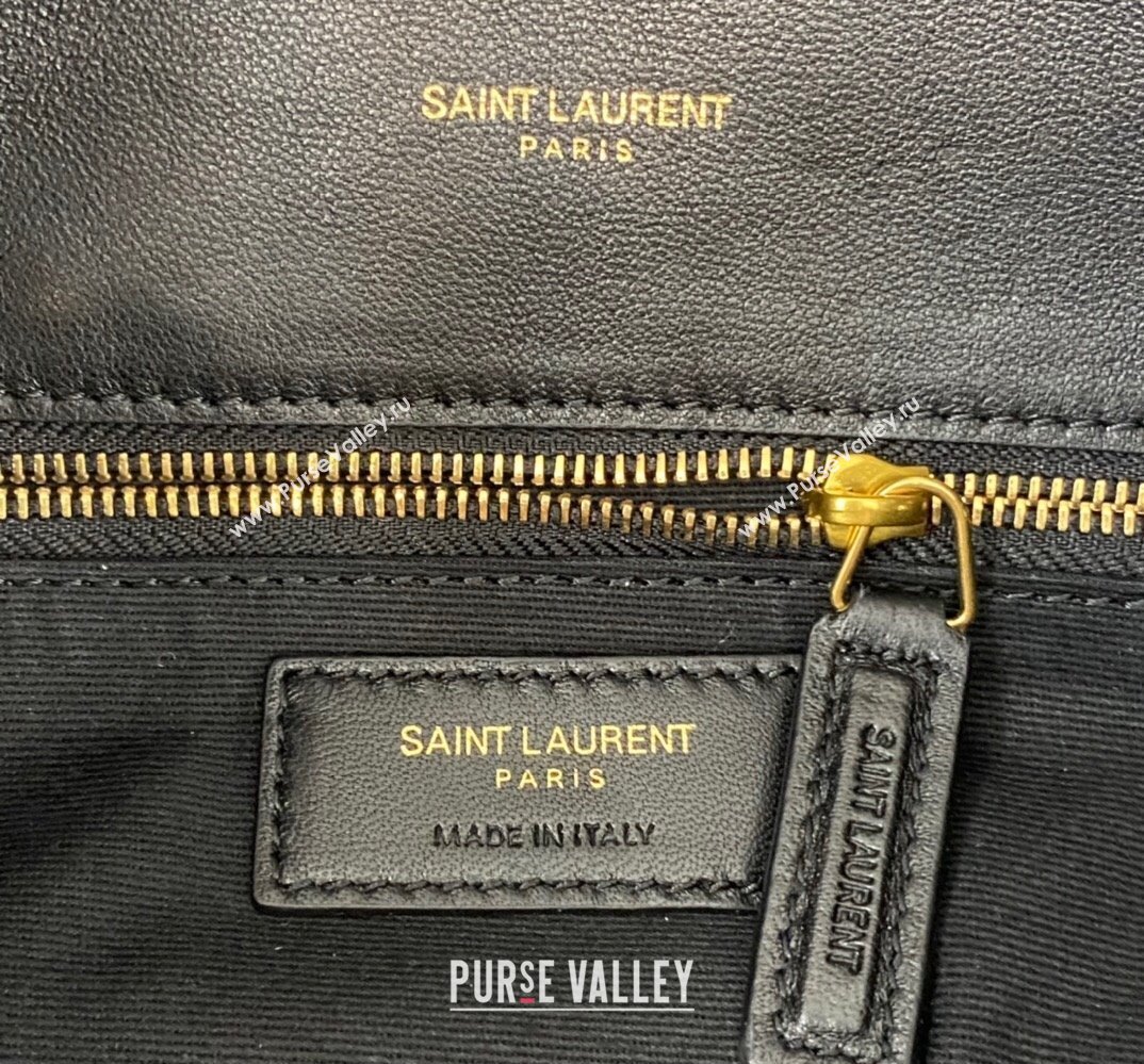 Saint Laurent puffer small Bag in nappa leather 577476 Black/Gold (nana-24010922)