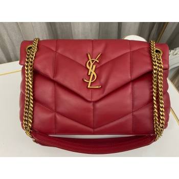 Saint Laurent puffer small Bag in nappa leather 577476 Red (nana-24010927)