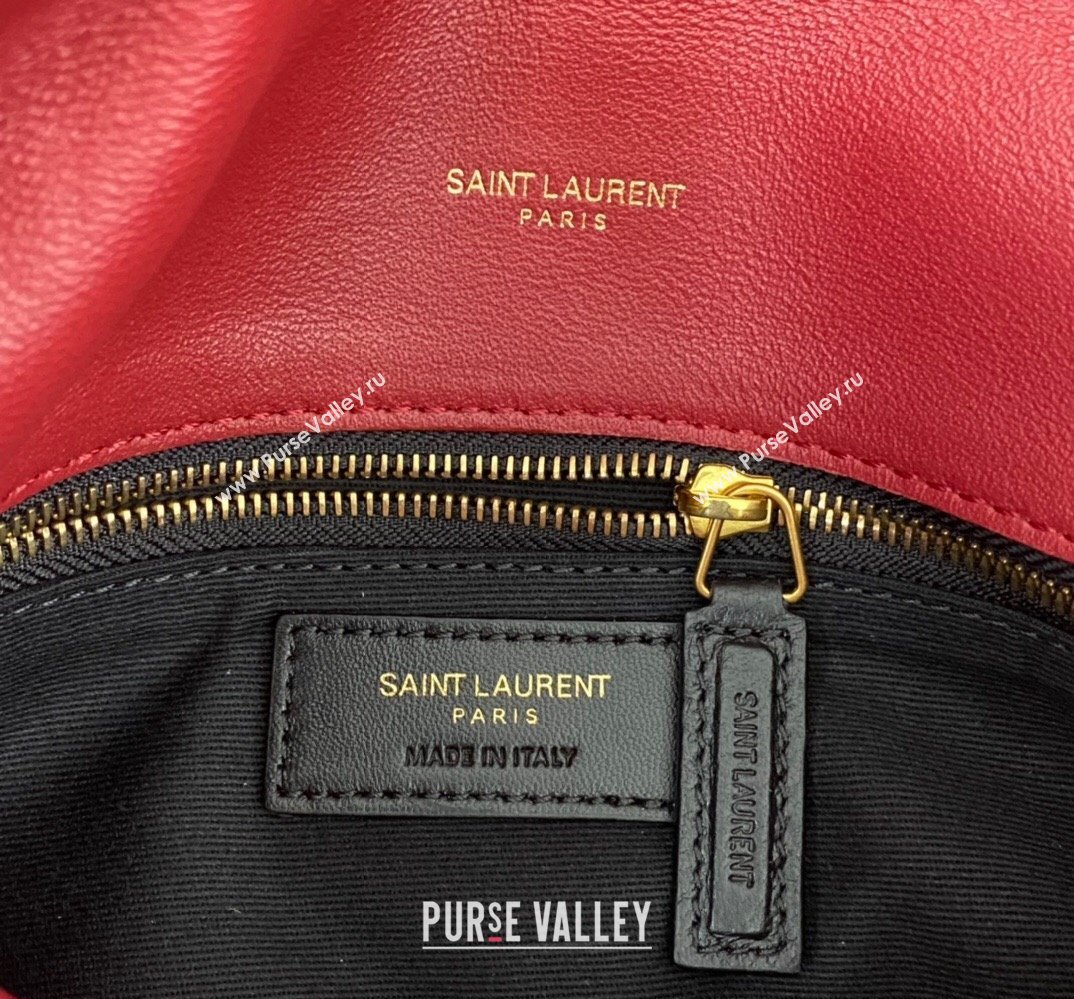 Saint Laurent puffer small Bag in nappa leather 577476 Red (nana-24010927)