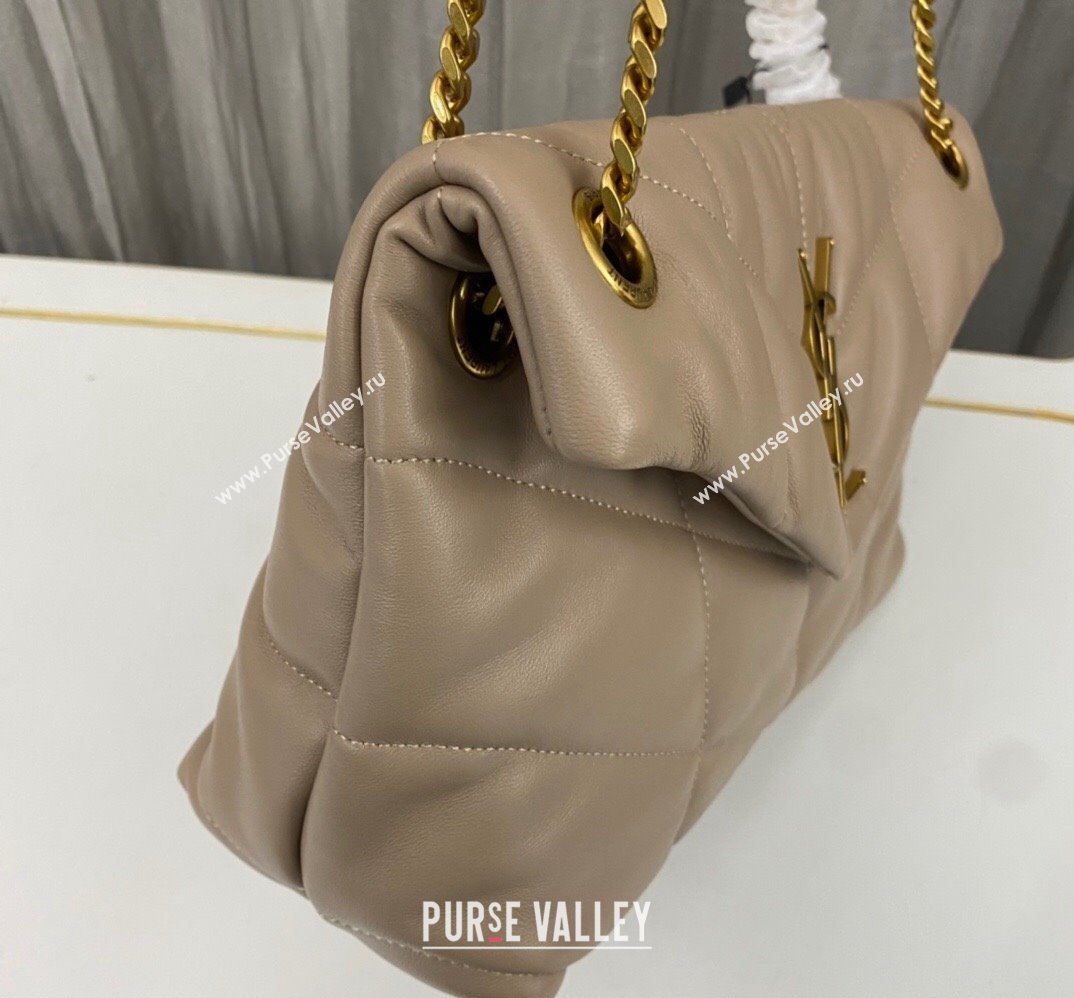 Saint Laurent puffer small Bag in nappa leather 577476 Beige (nana-24010926)