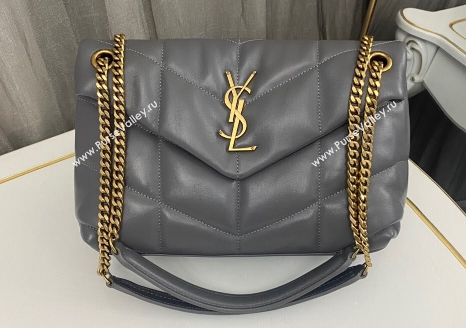 Saint Laurent puffer small Bag in nappa leather 577476 Gray (nana-24010931)