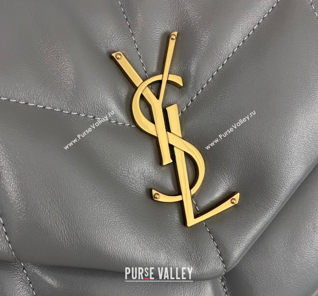 Saint Laurent puffer small Bag in nappa leather 577476 Gray (nana-24010931)