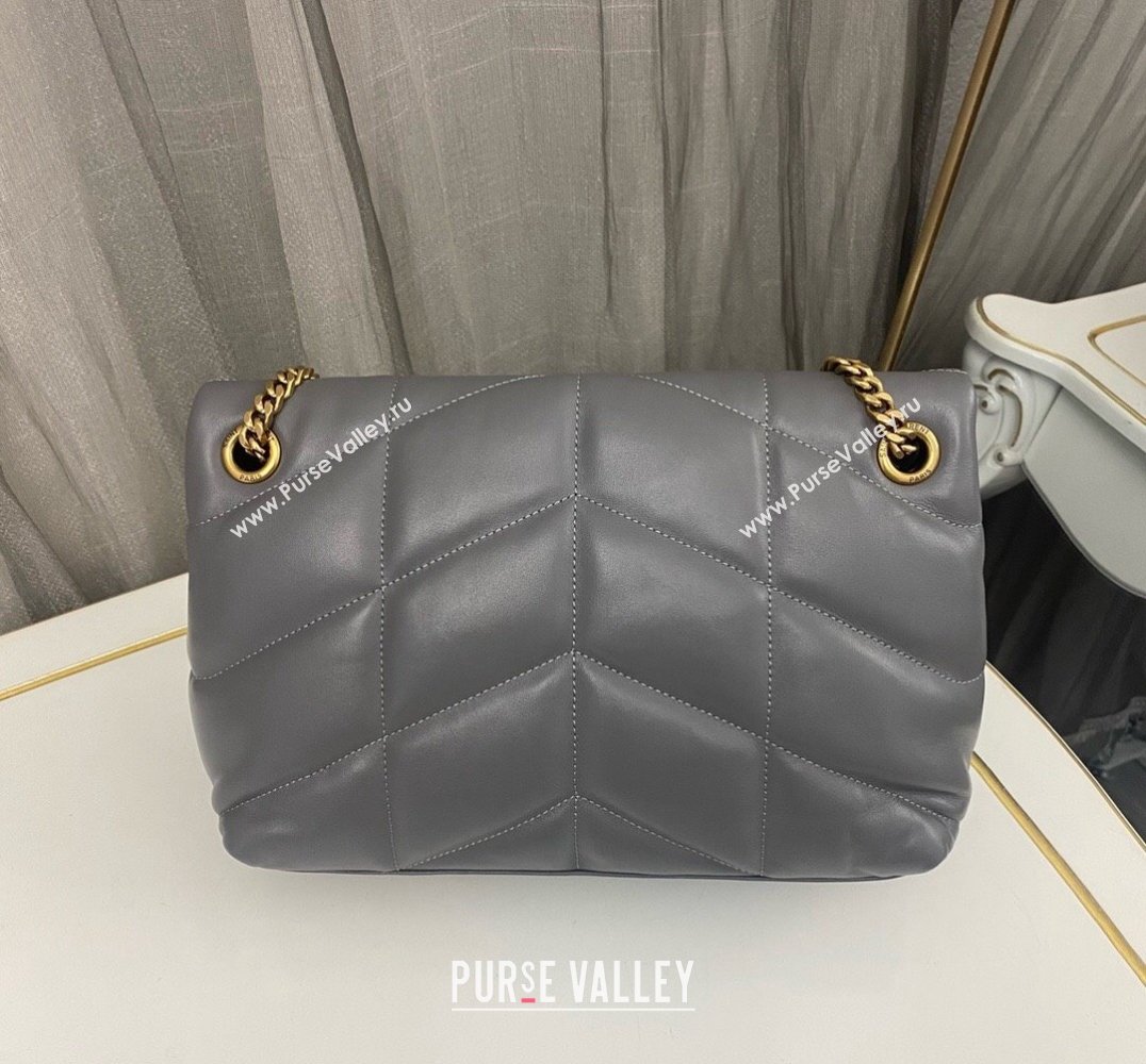 Saint Laurent puffer small Bag in nappa leather 577476 Gray (nana-24010931)