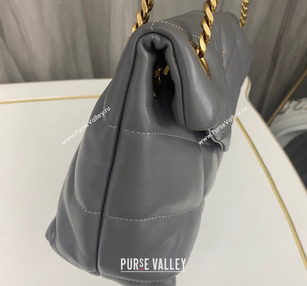 Saint Laurent puffer small Bag in nappa leather 577476 Gray (nana-24010931)