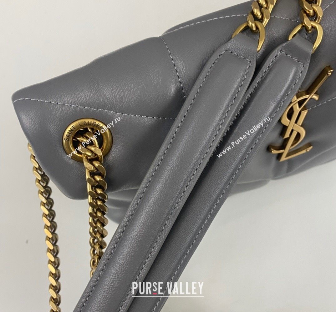 Saint Laurent puffer small Bag in nappa leather 577476 Gray (nana-24010931)