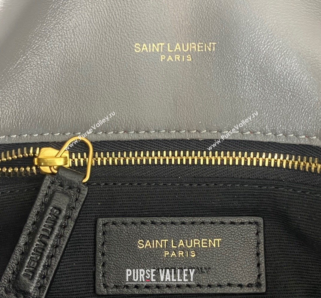 Saint Laurent puffer small Bag in nappa leather 577476 Gray (nana-24010931)